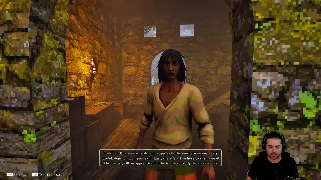 The Lantern of the Laughless Saint Magdal's Rest merchant quest beat